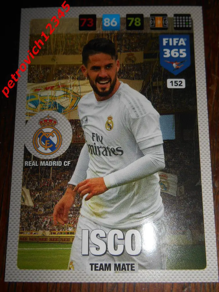 футбол.карточка = Isco (Real Madrid CF)