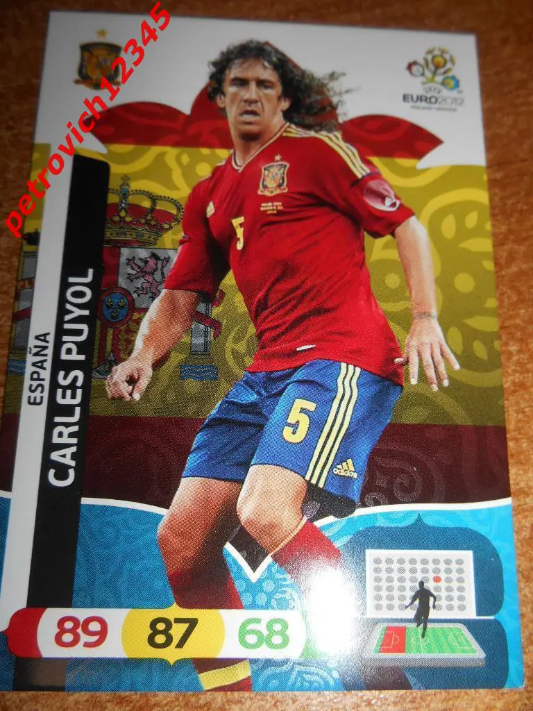 футбол.карточка = Carles Puyol (Espana)