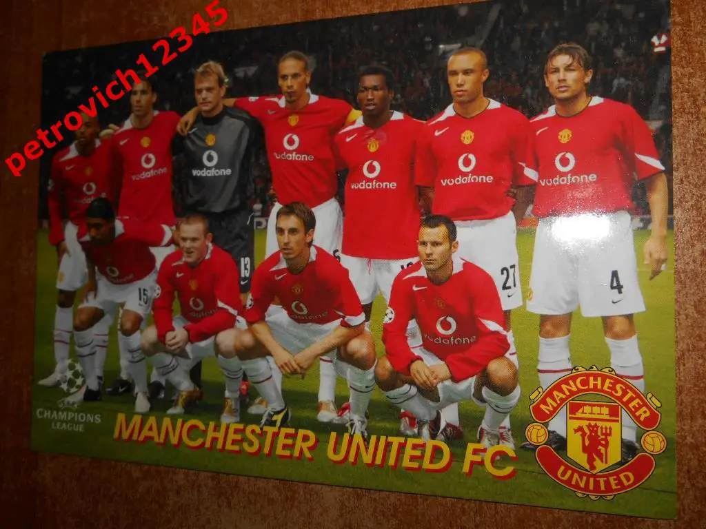 Открытка - MANCHESTER UNITED FC