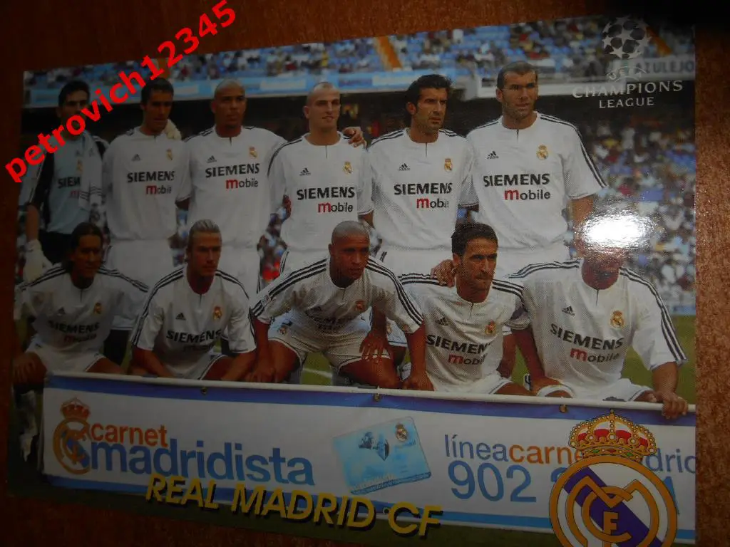 Открытка = REAL MADRID CF