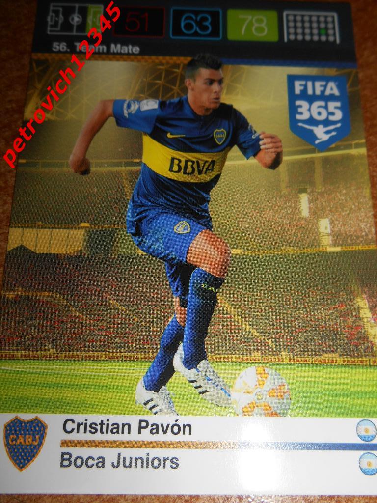 футбол.карточка = Cristian Pavon (Boca Juniors)