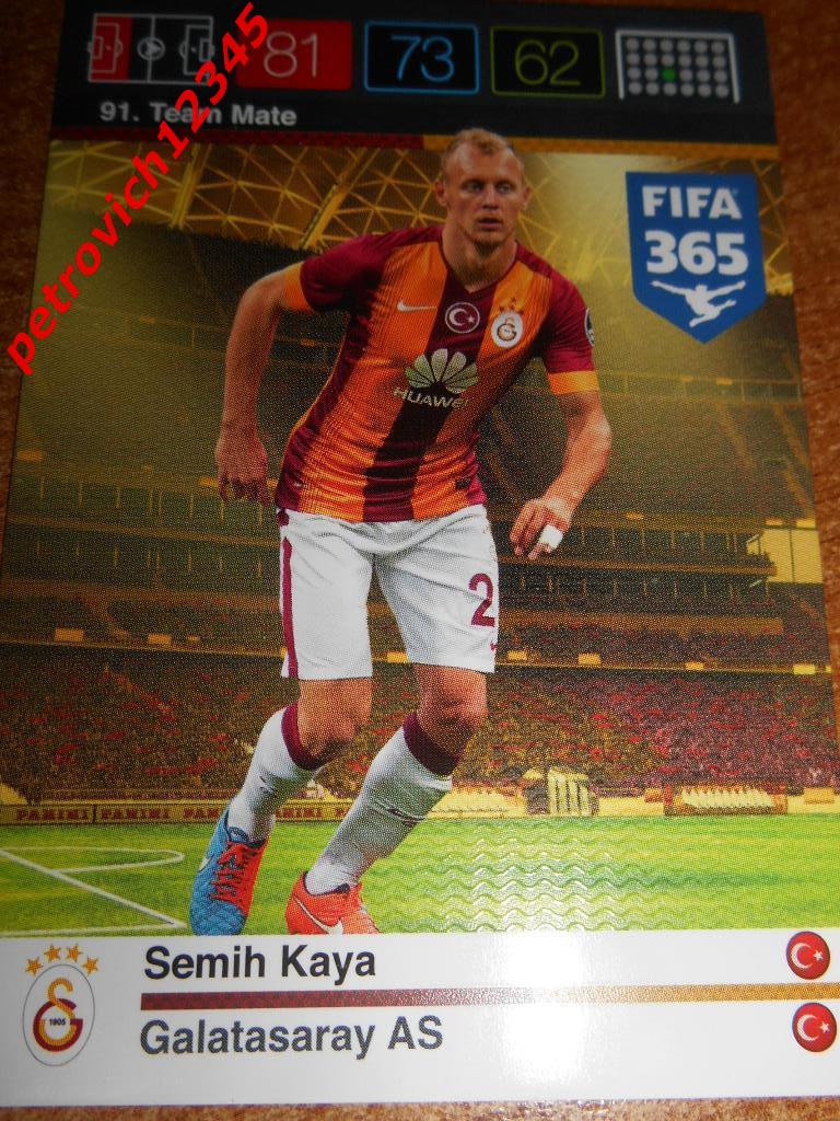 футбол.карточка = Semih Kaya (Galatasaray AS)