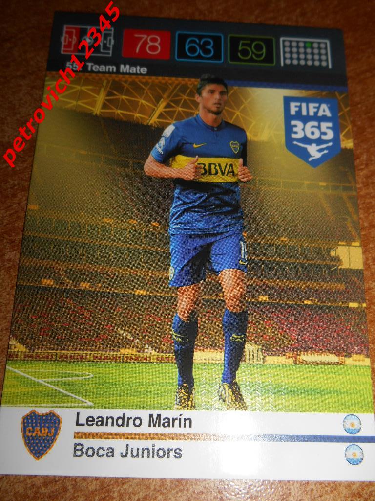 футбол.карточка = Leandro Marin (Boca Juniors)