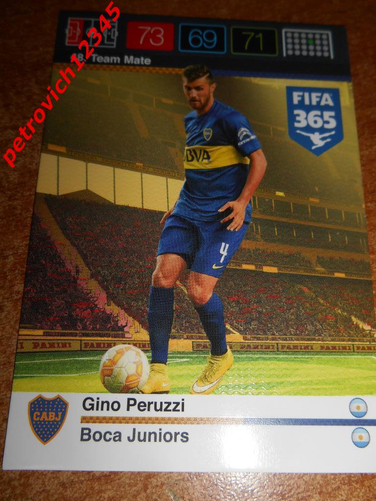 футбол.карточка = Gino Peruzzi (Boca Juniors)