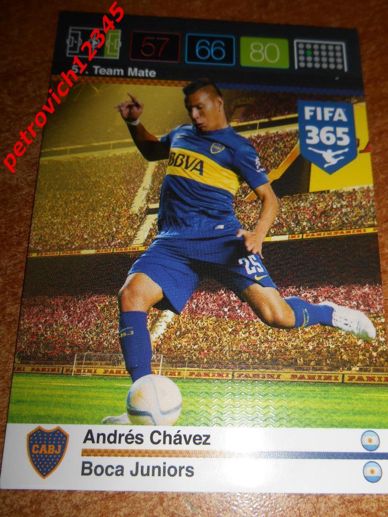 футбол.карточка = Andres Chavez (Boca Juniors)