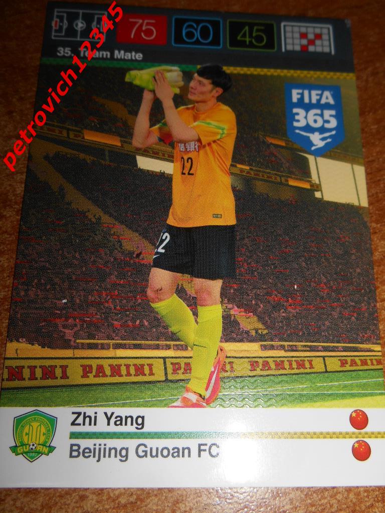 футбол.карточка = Zhi Yang (Beijing Guoan FC)