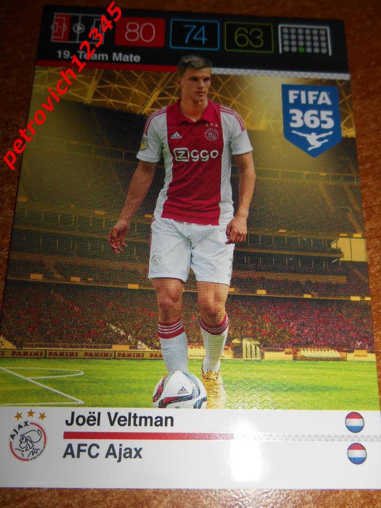 футбол.карточка = Joel Veltman (AFC Ajax)