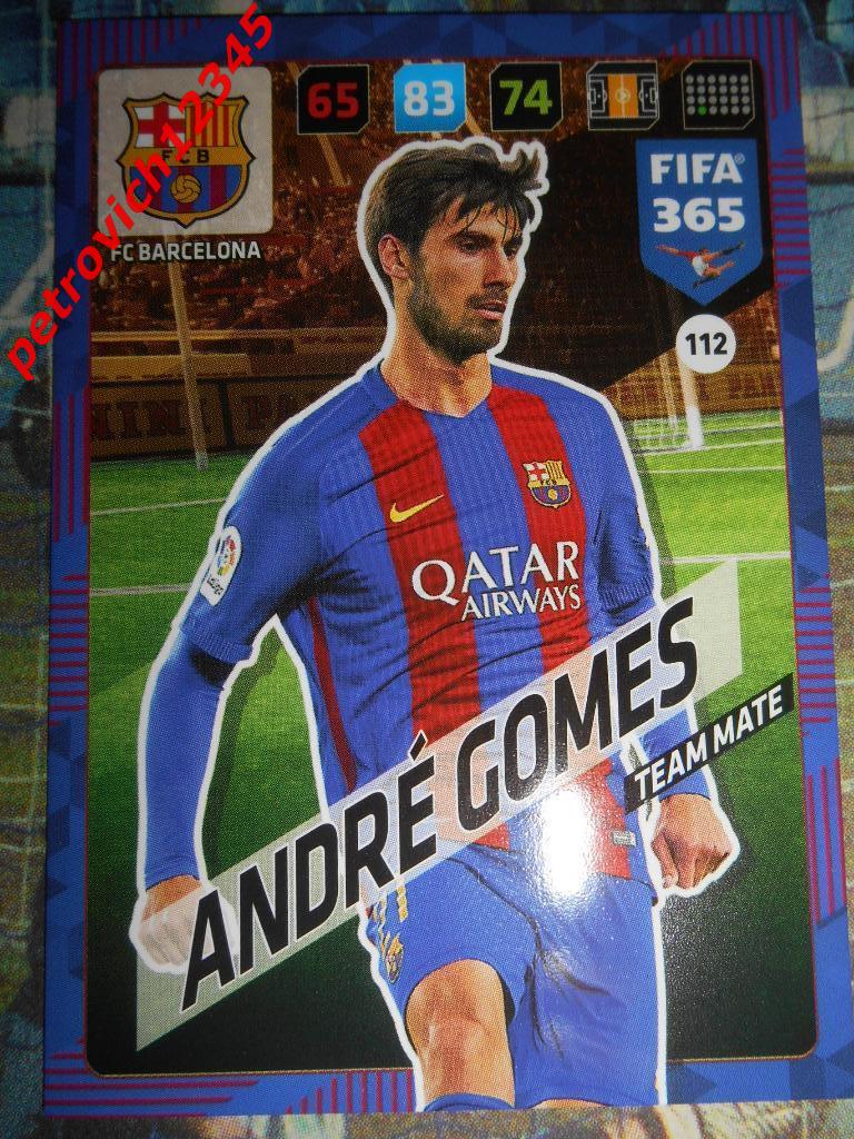 футбол.карточка = Andre Gomes (FC Barcelona)