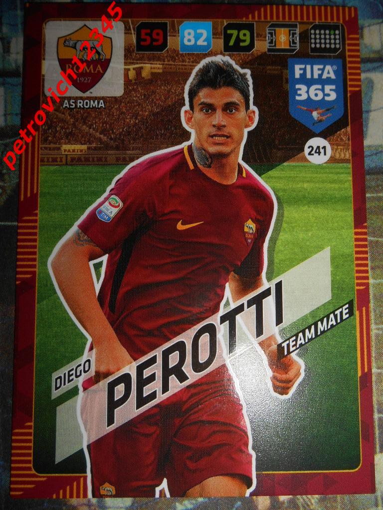 футбол.карточка = Diego Perotti (AS Roma)