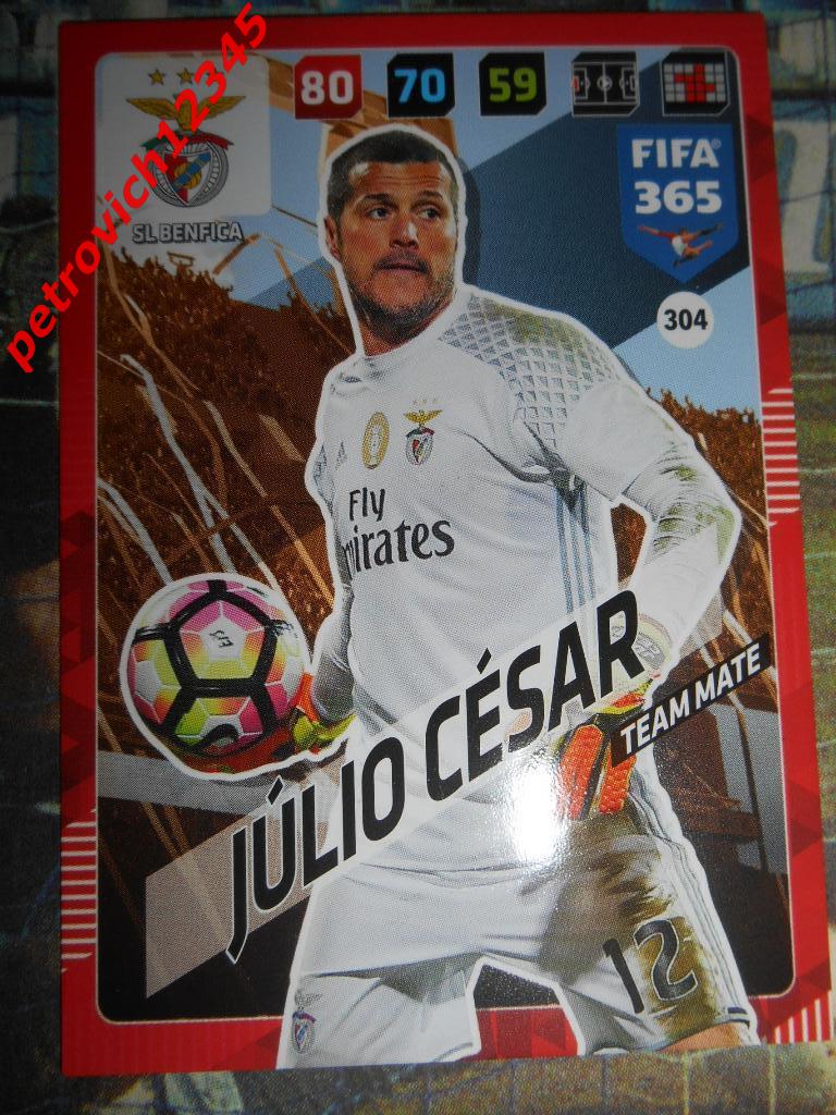 футбол.карточка = Julio Cesar (SL Benfica)