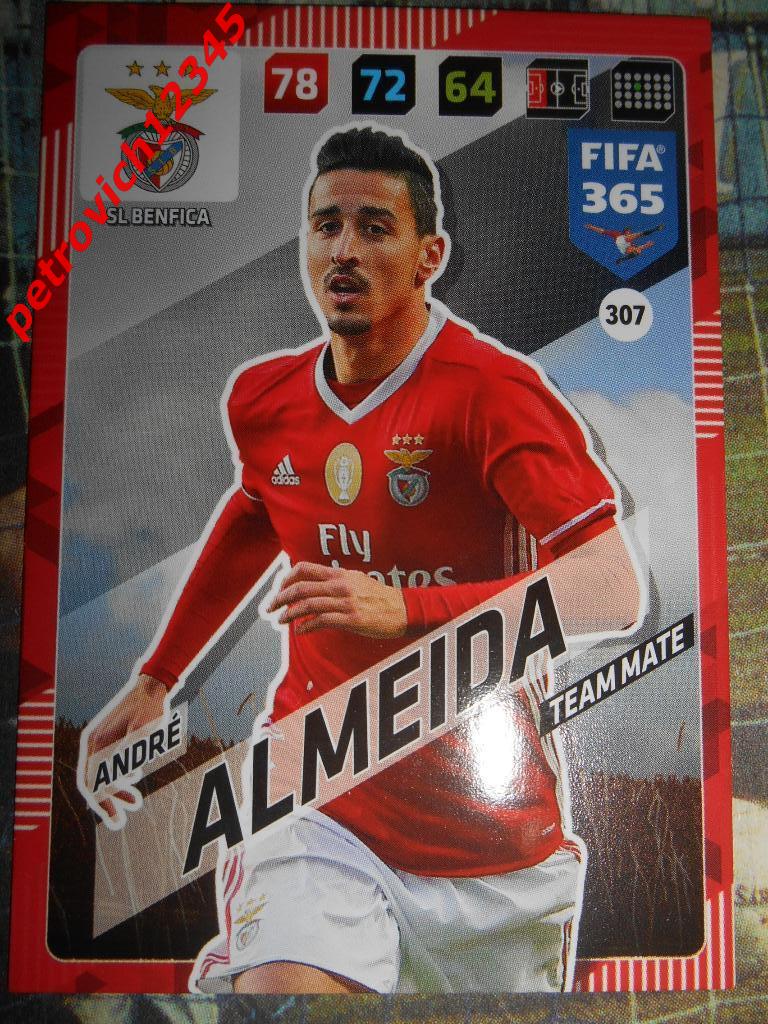 футбол.карточка = Andre Almeida (SL Benfica)