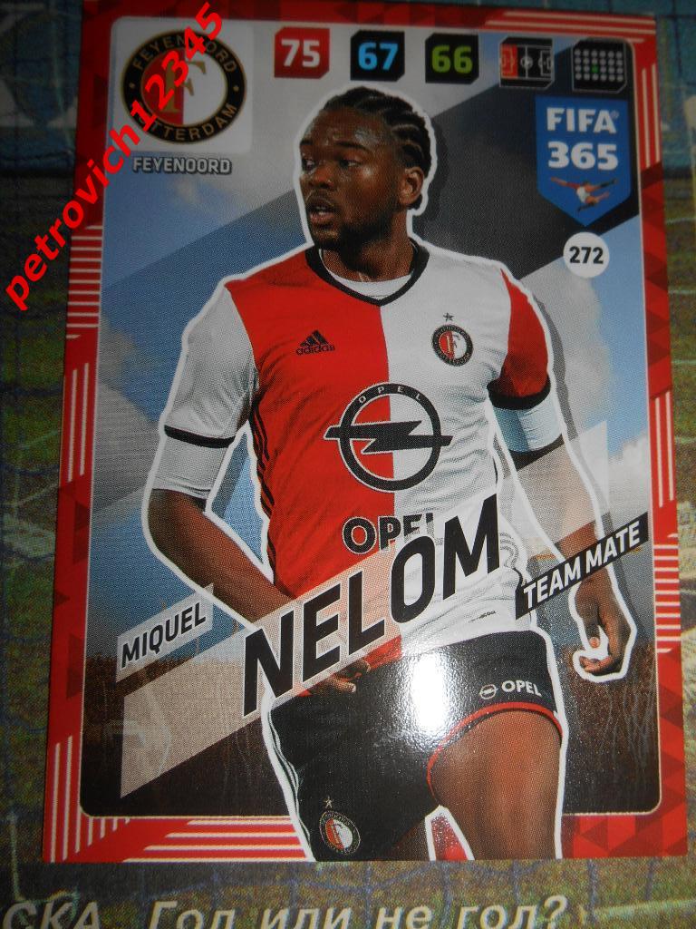 футбол.карточка = Miquel Nelom (Feyenoord)