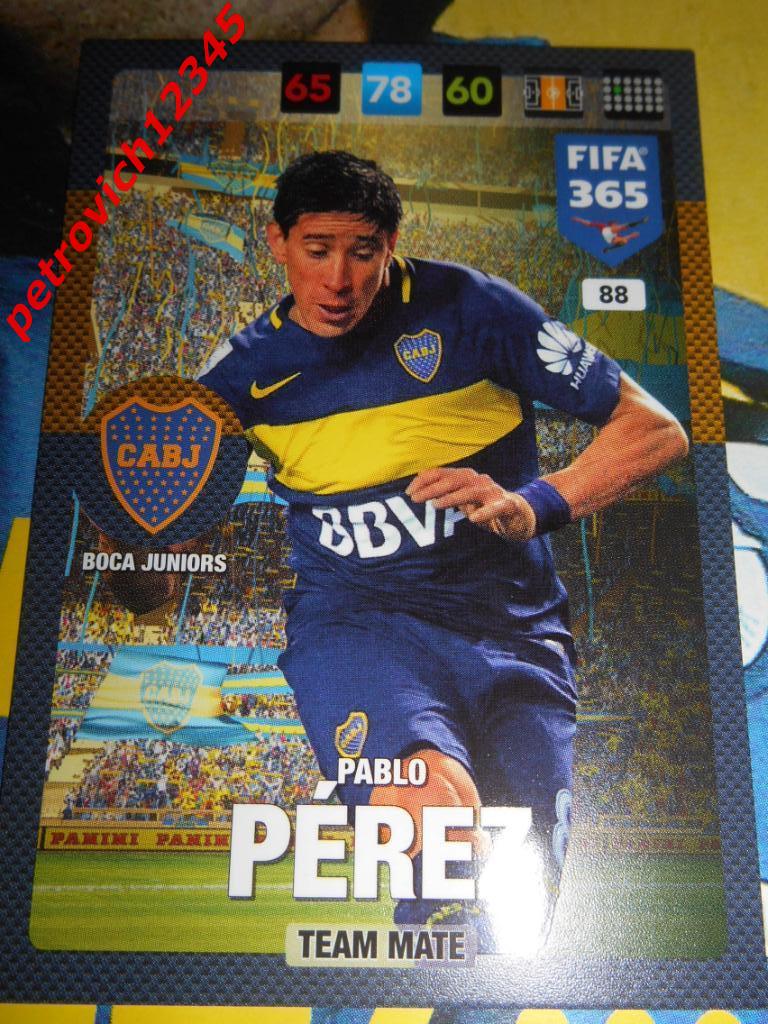 футбол.карточка = Pablo Perez (Boca Juniors)