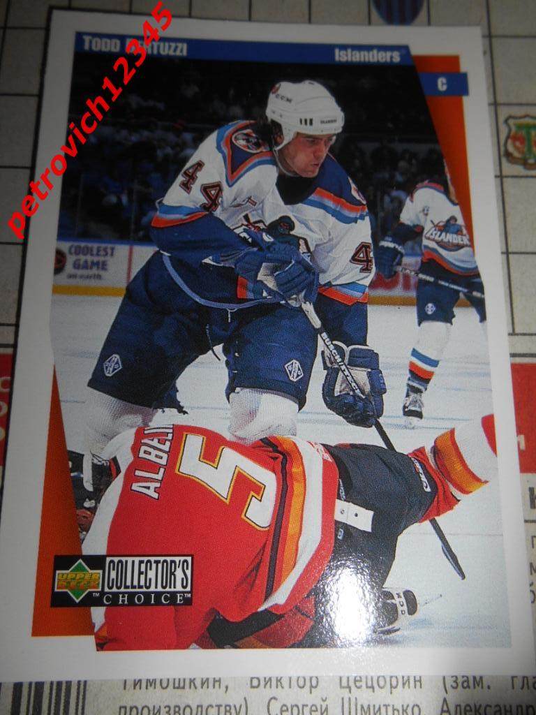 хоккей.карточка = Todd Bertuzzi - New York Islanders