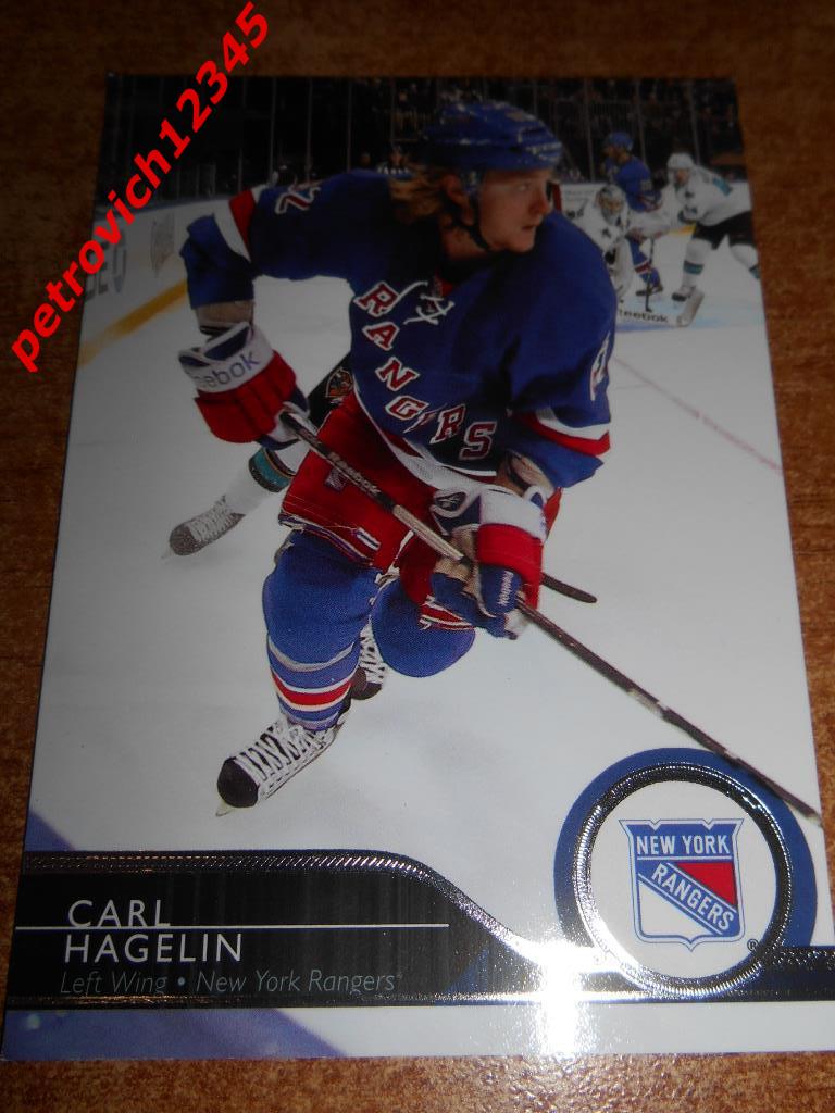 хоккей.карточка = Carl Hagelin- New York Rangers