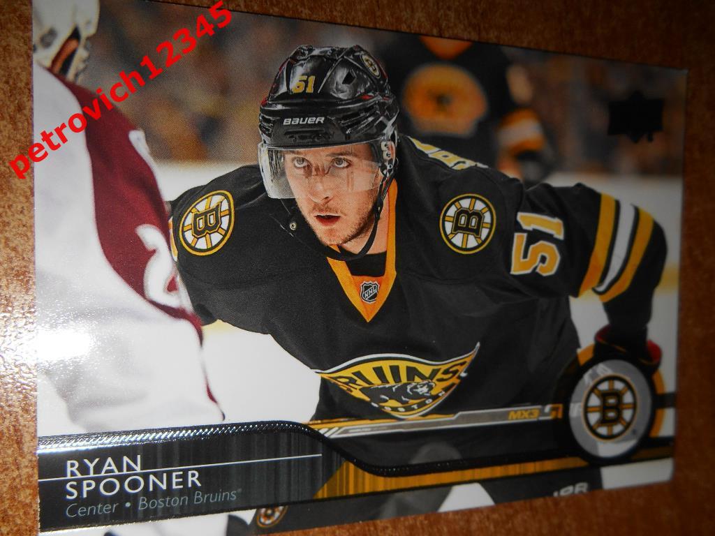 хоккей.карточка = Ryan Spooner- Boston Bruins