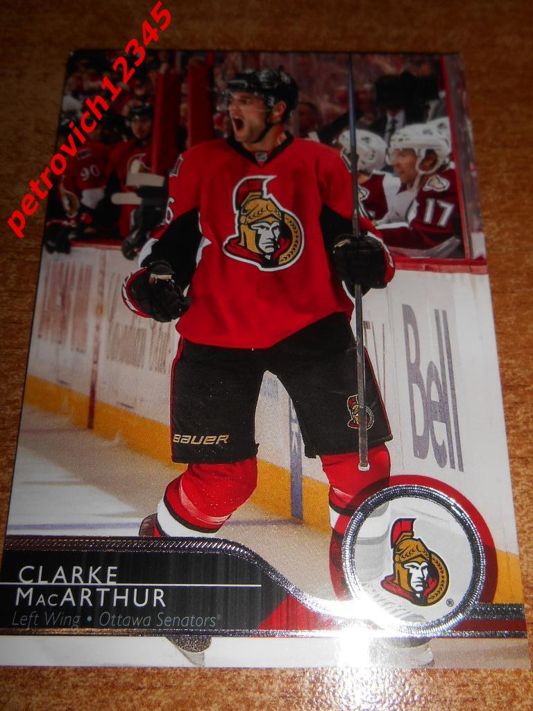 хоккей.карточка = Clarke MacArthur- Ottawa Senators