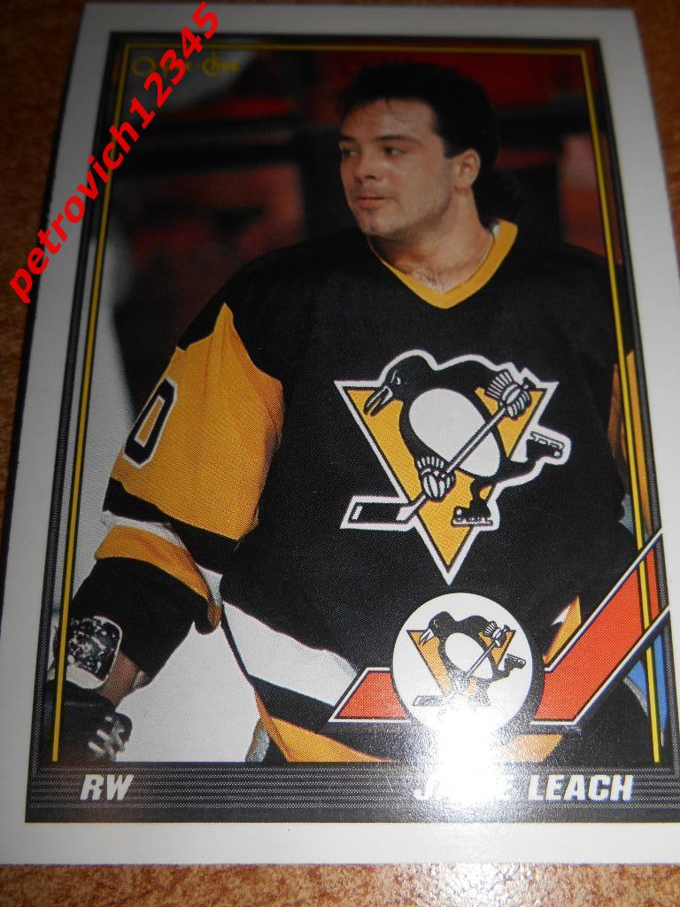 хоккей.карточка = Jamie Leach- Pittsburgh Penguins