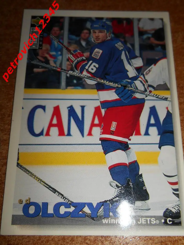 хоккей.карточка = Ed Olczyk- Winnipeg Jets