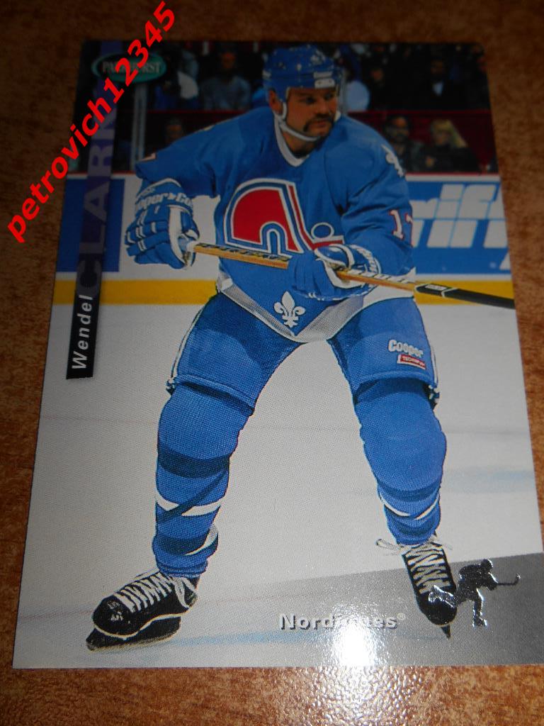 хоккей.карточка = Wendel Clark- Quebec Nordiques