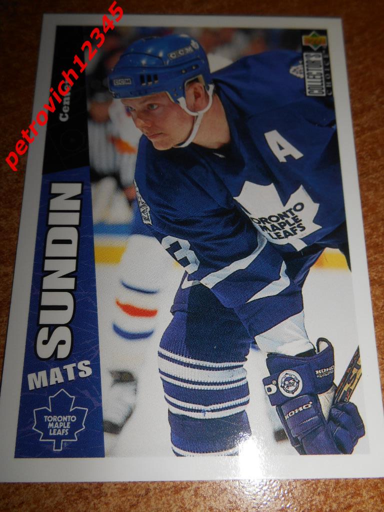 хоккей.карточка = Mats Sundin- Toronto Maple Leafs