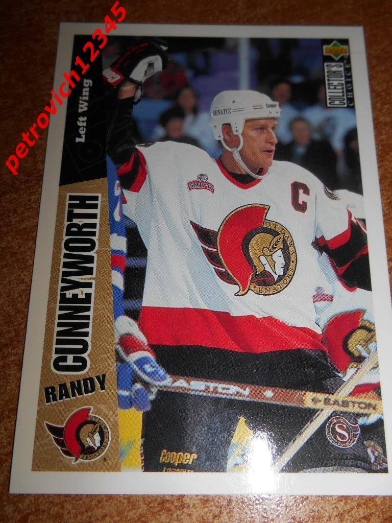 хоккей.карточка = Randy Cunneyworth- Ottawa Senators
