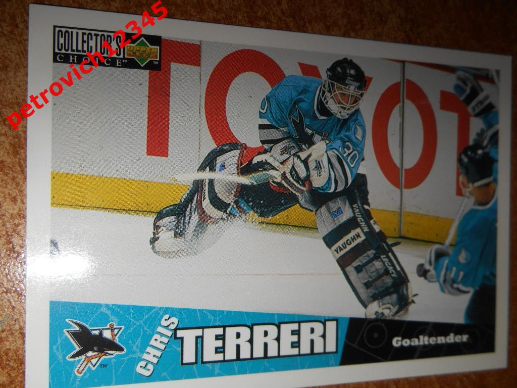 хоккей.карточка = Chris Terreri- San Jose Sharks