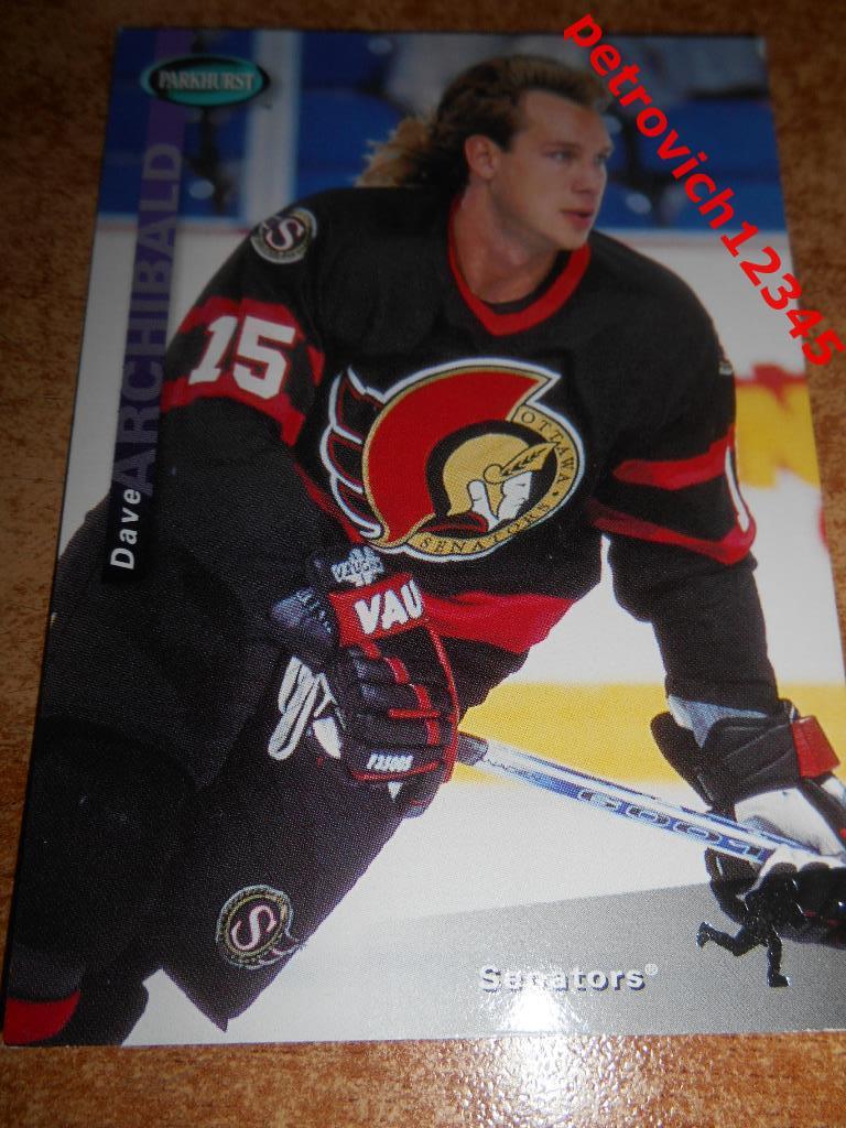 хоккей.карточка = Dave Archibald- Ottawa Senators