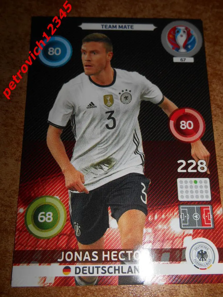 футбол.карточка = Jonas Hector- Germany