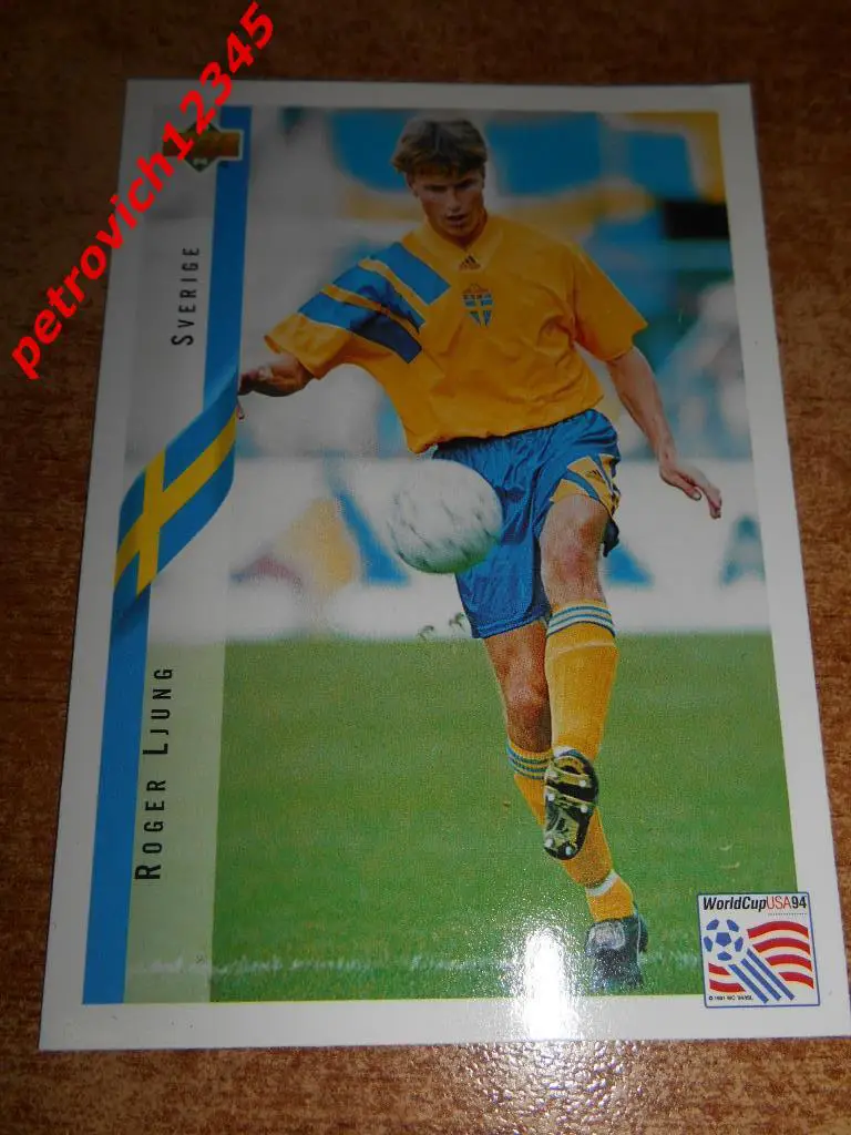 футбол.карточка = Roger Ljung (Sweden)