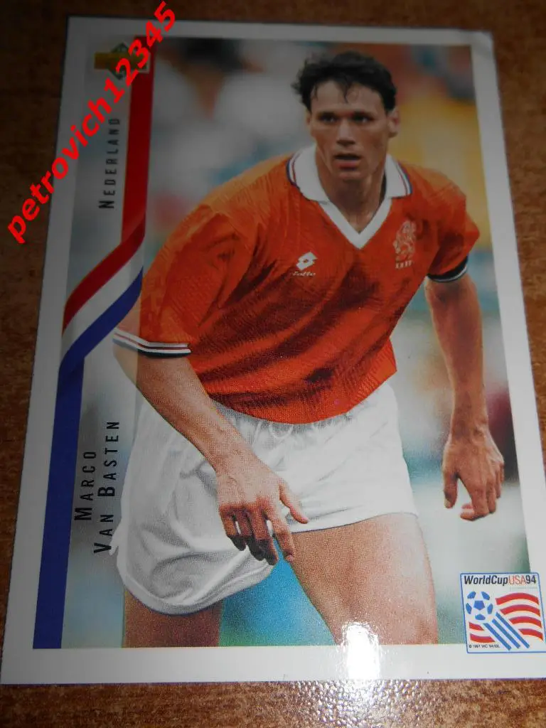 футбол.карточка = Marco Van Basten (Netherlands)