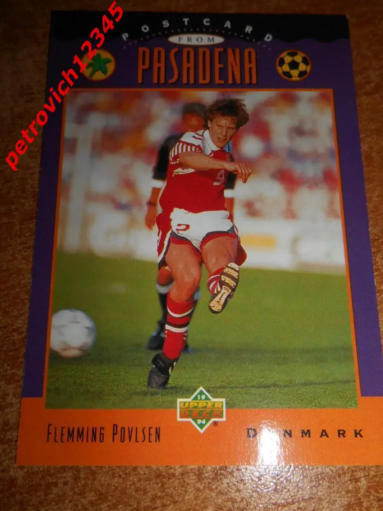 футбол.карточка =Flemming Povlsen (Denmark)
