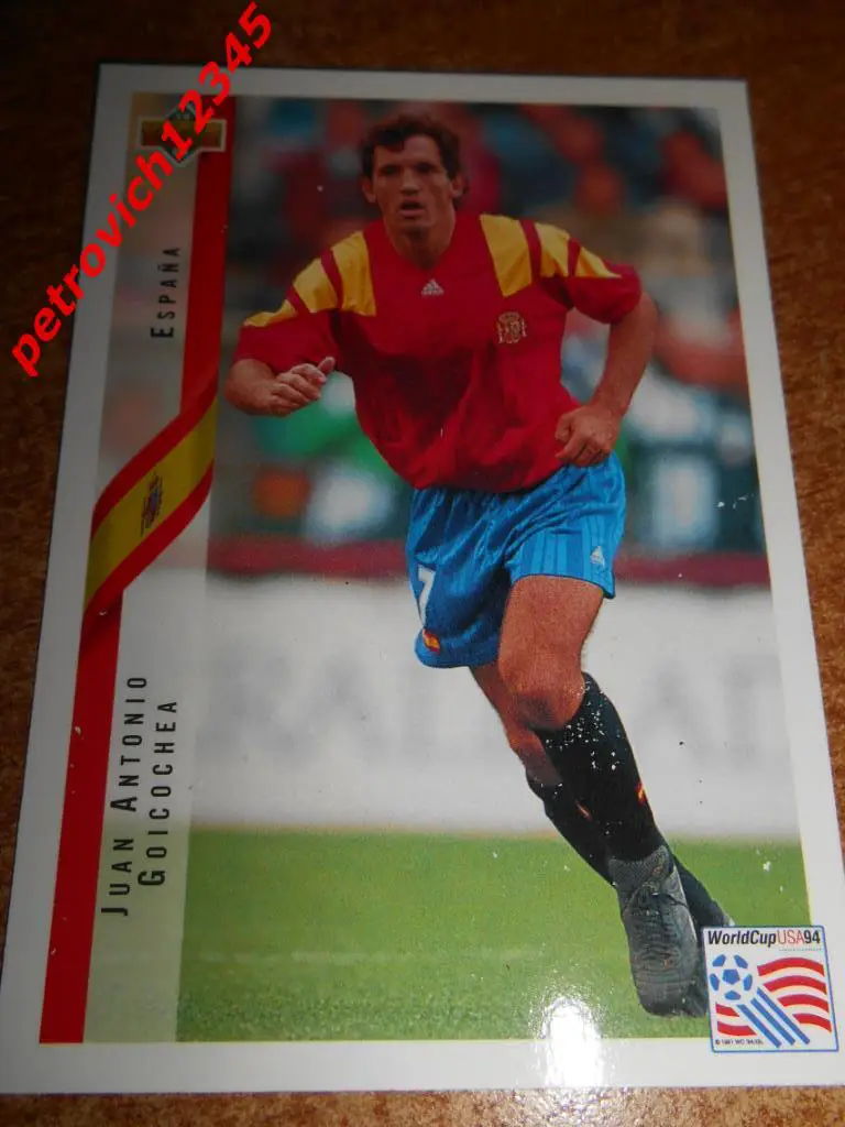 футбол.карточка = Juan Antonio Goicochea (Spain)