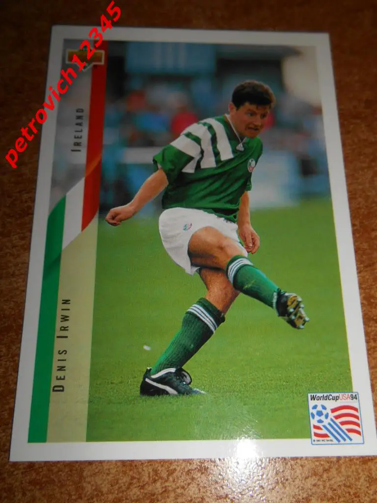 футбол.карточка = Denis Irwin (Republic of Ireland)