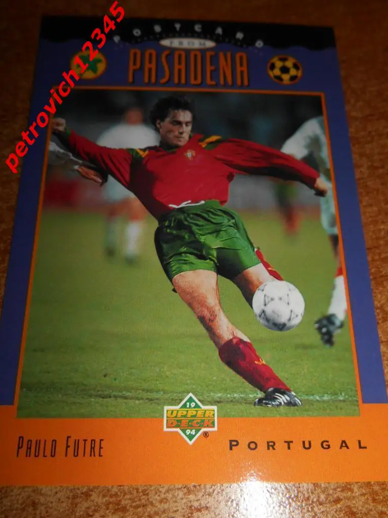 футбол.карточка = Paulo Futre (Portugal)