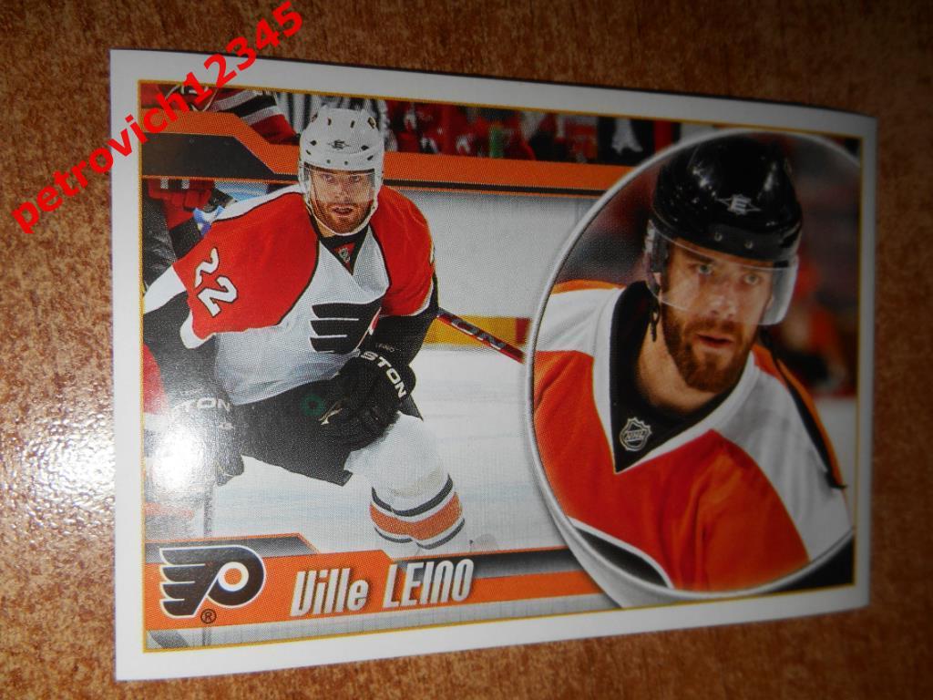 Наклейка PANINI NHL 2010-2011 = Ville Leino (Philadelphia Flyers)
