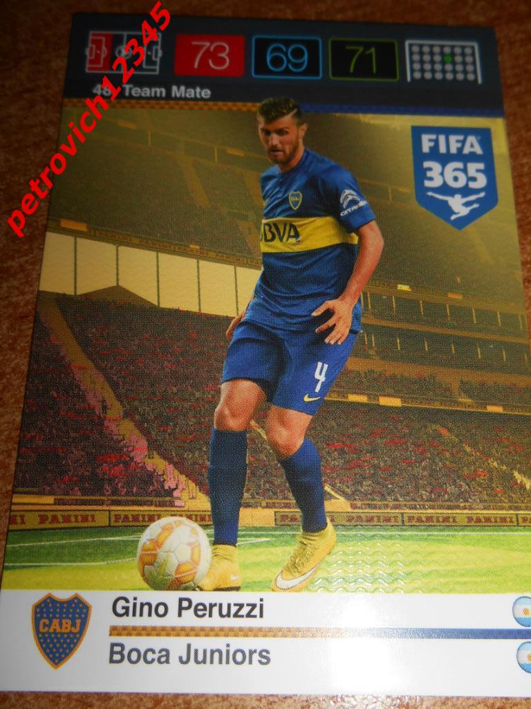 футбол.карточка = Gino Peruzzi- Boca Juniors