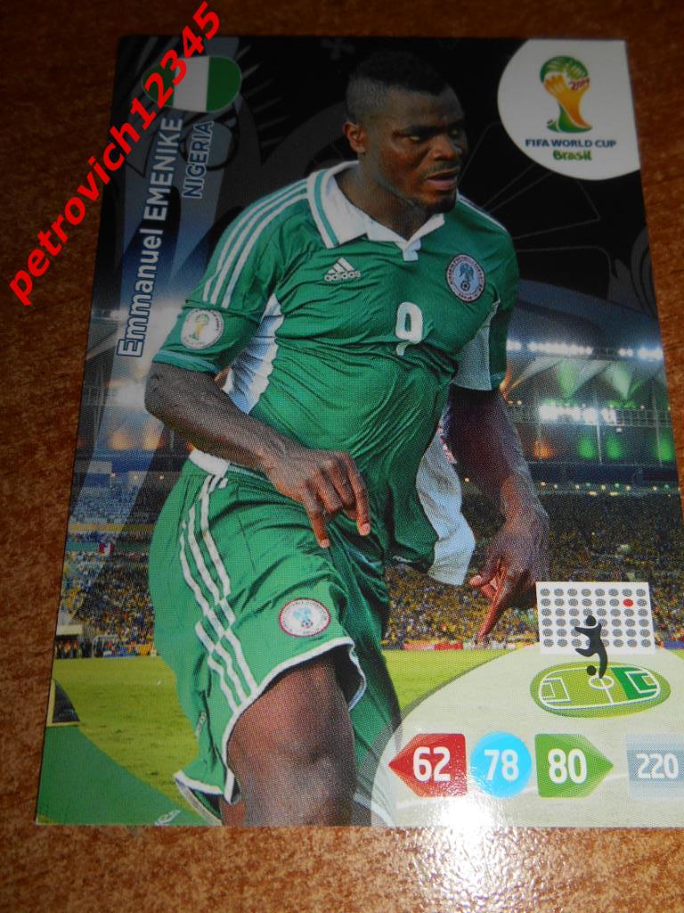 футбол.карточка = Emmanuel Emenike- Nigeria