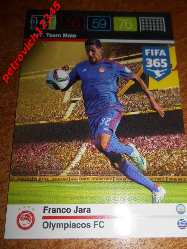 футбол.карточка = Franco Jara- Olympiacos