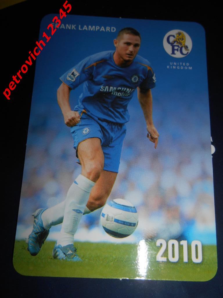 календарик - Lampard -2010г