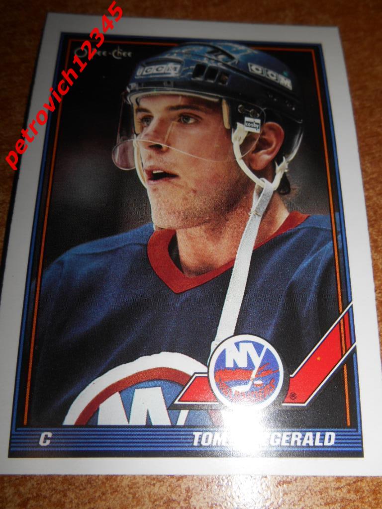 хоккей.карточка = Tom Fitzgerald- New York Islanders