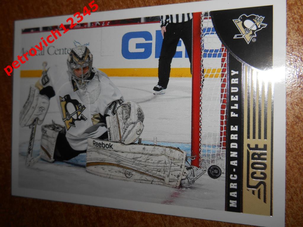 хоккей.карточка = Marc-Andre Fleury- Pittsburgh Penguins