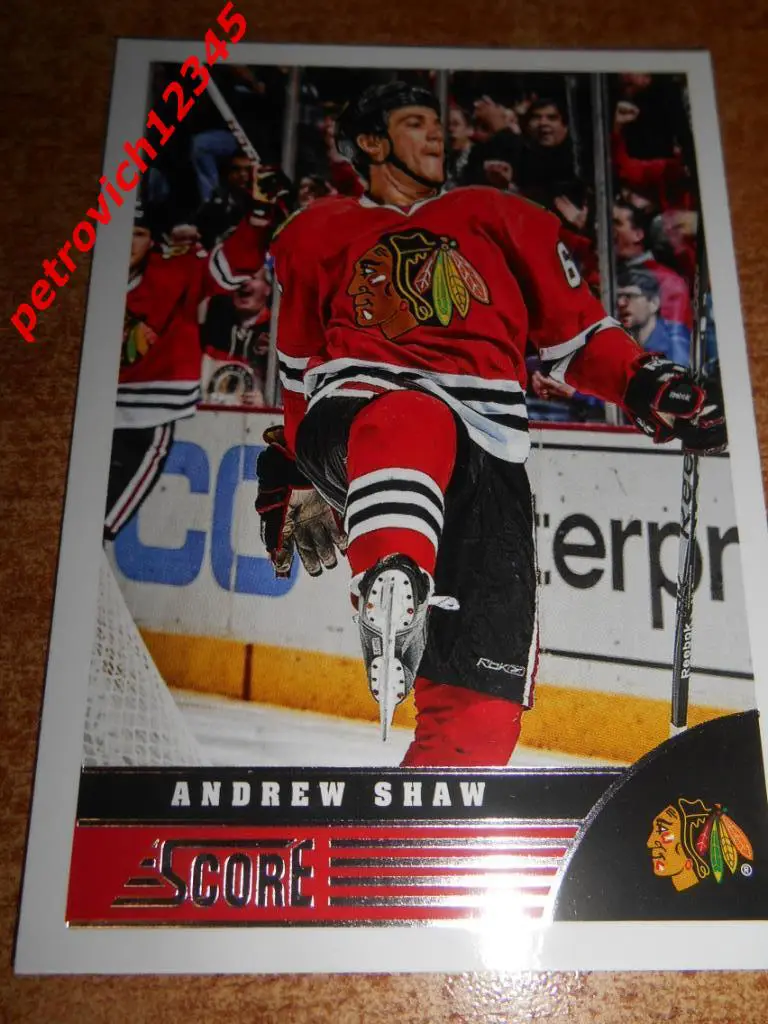 хоккей.карточка = Andrew Shaw- Chicago Blackhawks