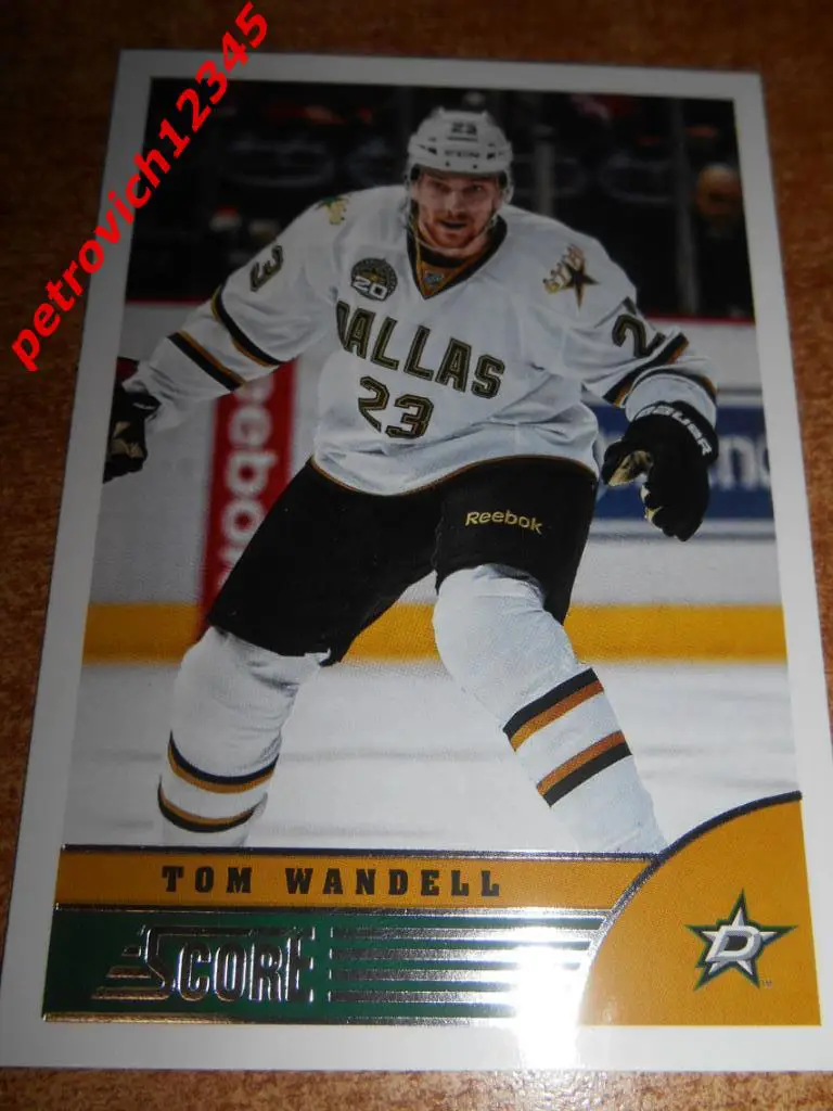 хоккей.карточка = Tom Wandell- Dallas Stars