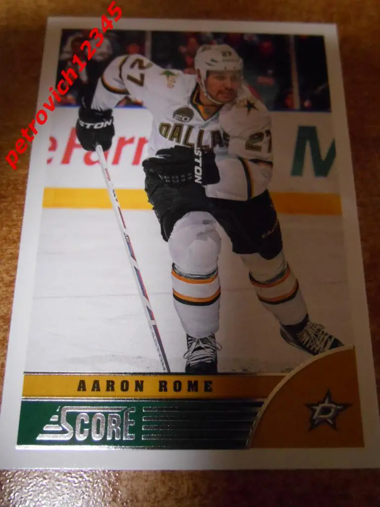 хоккей.карточка = Aaron Rome- Dallas Stars