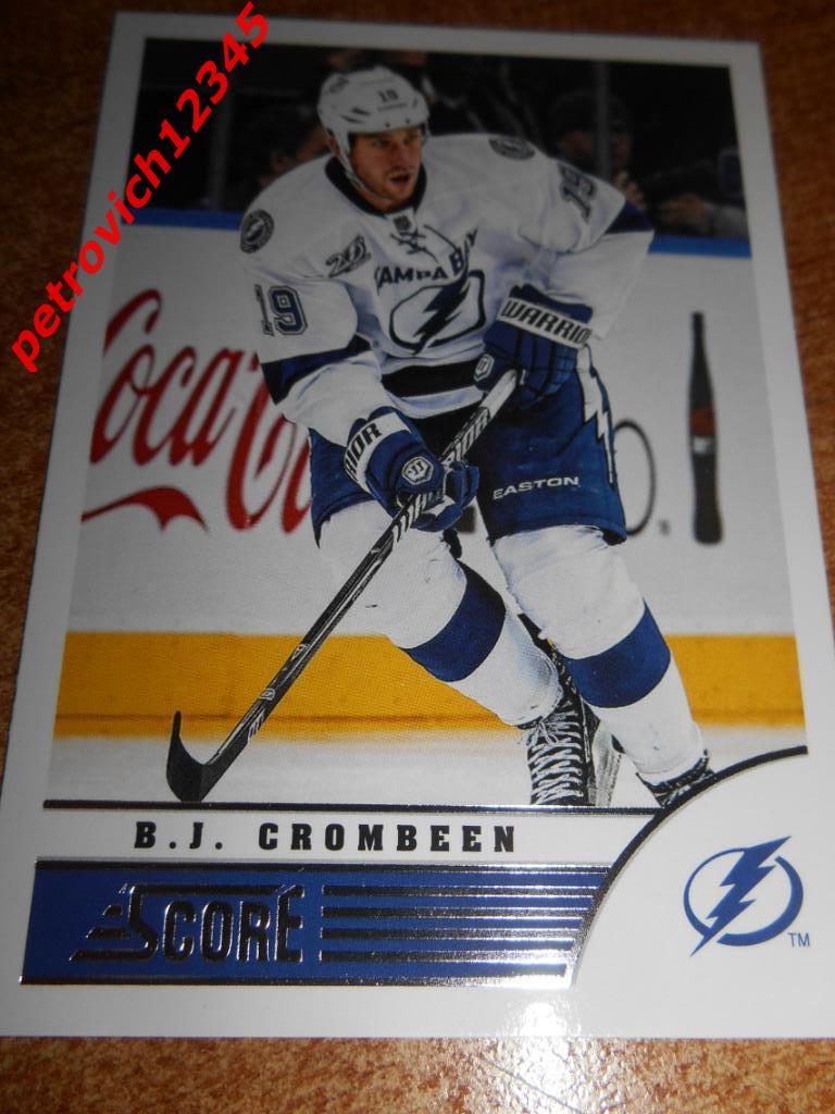 хоккей.карточка = B.J. Crombeen- Tampa Bay Lightning