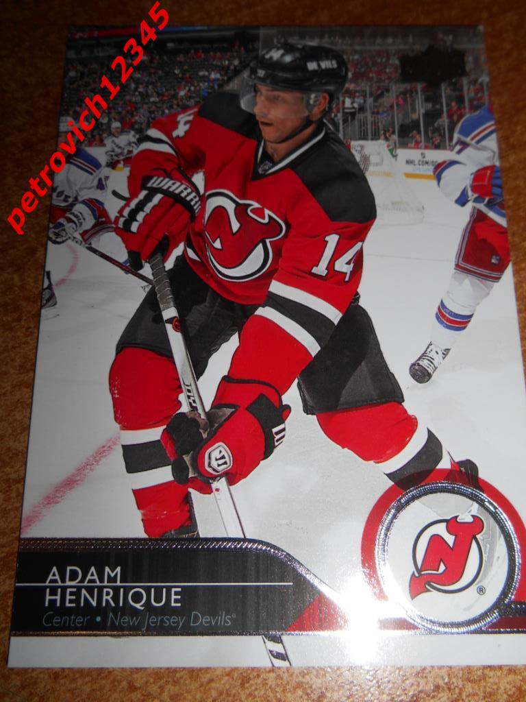 хоккей.карточка = Adam Henrique- New Jersey Devils