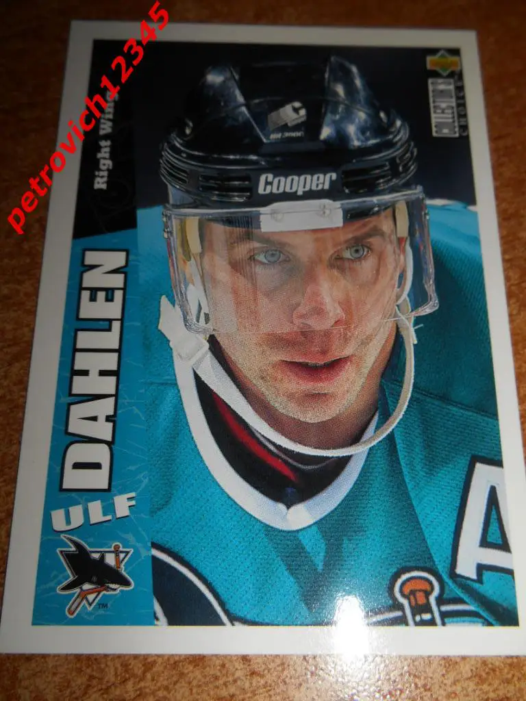 хоккей.карточка = Ulf Dahlen- San Jose Sharks