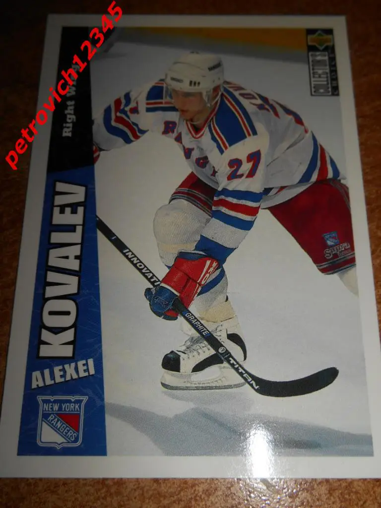 хоккей.карточка = Alex Kovalev- New York Rangers