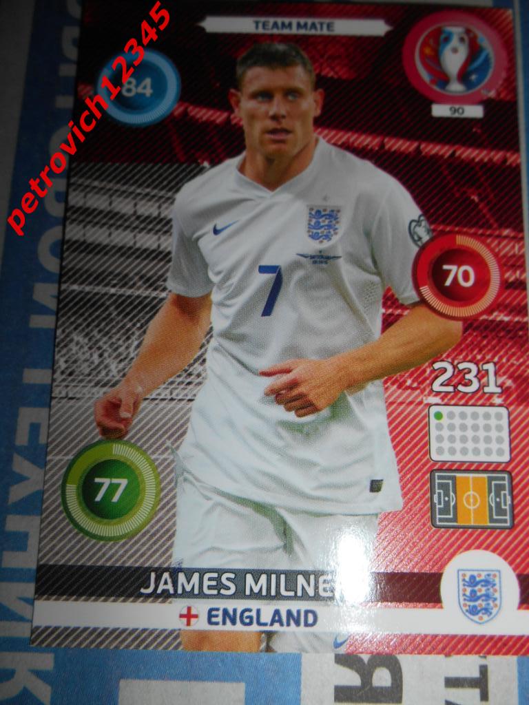футбол.карточка = James Milner - England